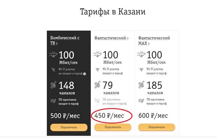Таттелеком тарифный план звезда 1